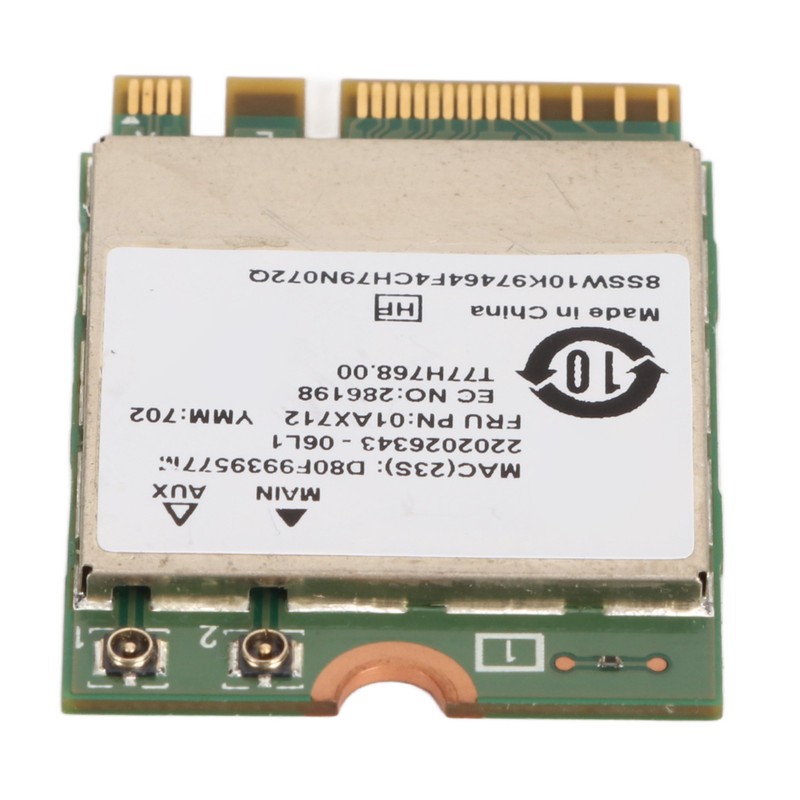RTL8822BE Network Card 01AX712 433Mbps WiFi Bluetooth 4.0 M.2 NGFF