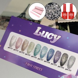 classic nail First Street Lucie Glitter Gel 10-piece set + 2 top gels / 퍼스트스트릿 루씨 글리터젤 10종 세트+탑젤2개