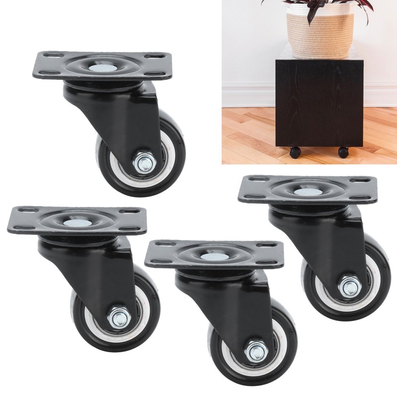 4PCS 1.5 Inch Universal Wheel 360° Rotation Heavy Caster Silence