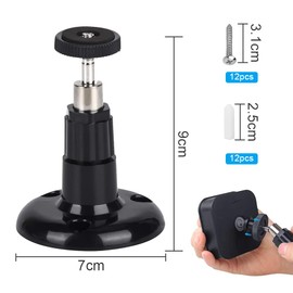 CODIRATO Pack of 4 Camera Wall Mount Metal Security Wall Mount Adjustable Surveillance Camera Ceiling Mount Indoor/Outdoor Universal Camera Mount for Arlo Go, Arlo HD, Arlo Pro