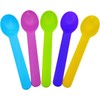 Carytalee 50 PC Mixed Disposable Plastic Spoons Tea Dessert Ice