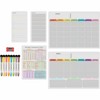 Hivillexun Magnetic Dry Erase Calendar Whiteboard Set (5-Pack) for Refrigerator,