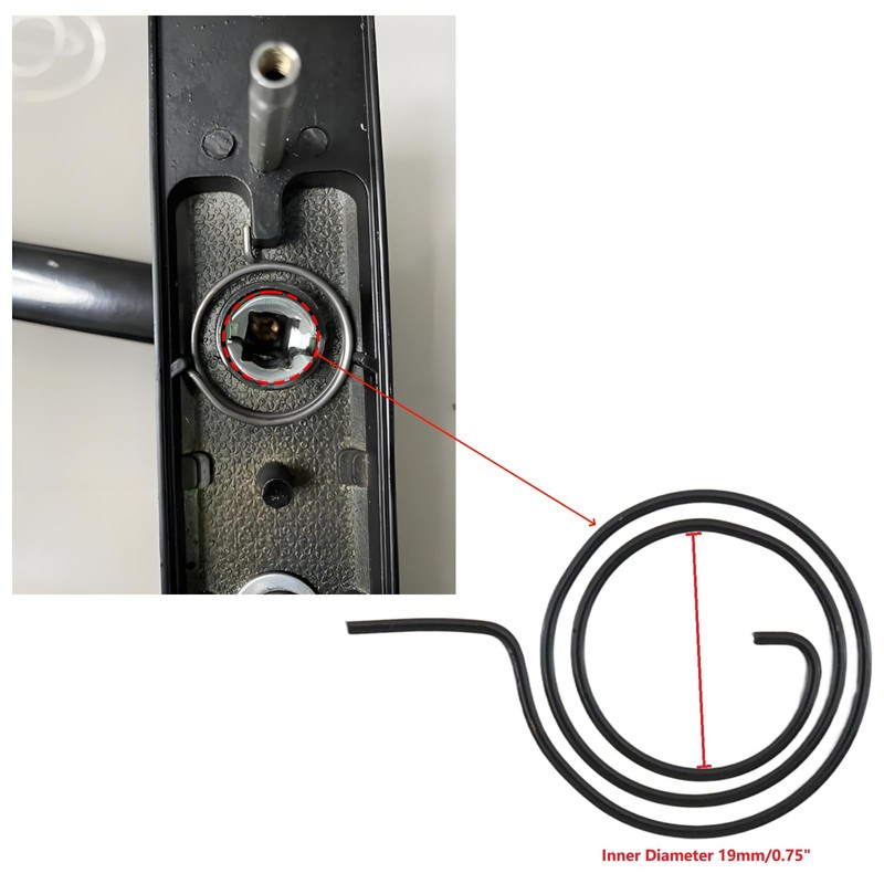 LC LICTOP 2.5 Return Door Handle Torsion Spring Replacement, 0.75"