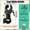 SADIKALO Cane Holder for Walker - 2pcs Wheelchair Rollator Crutches
