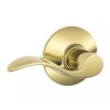 Schlage F10-ACC-605 Hall & Closet Door Lever Set Polished Brass