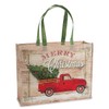 Rustic Reusable Christmas Shopping Totes - Set of 8, 4