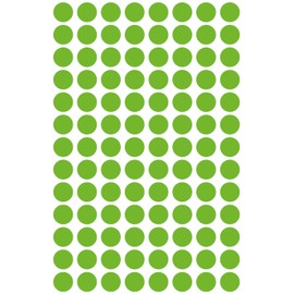 Avery Zweckform Etikett 8 mm Marking Dots Green Removable Wall Stickers – 416ST