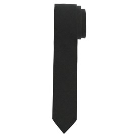 OLYMP Men's Tie Plain Super Slim, Black 68.