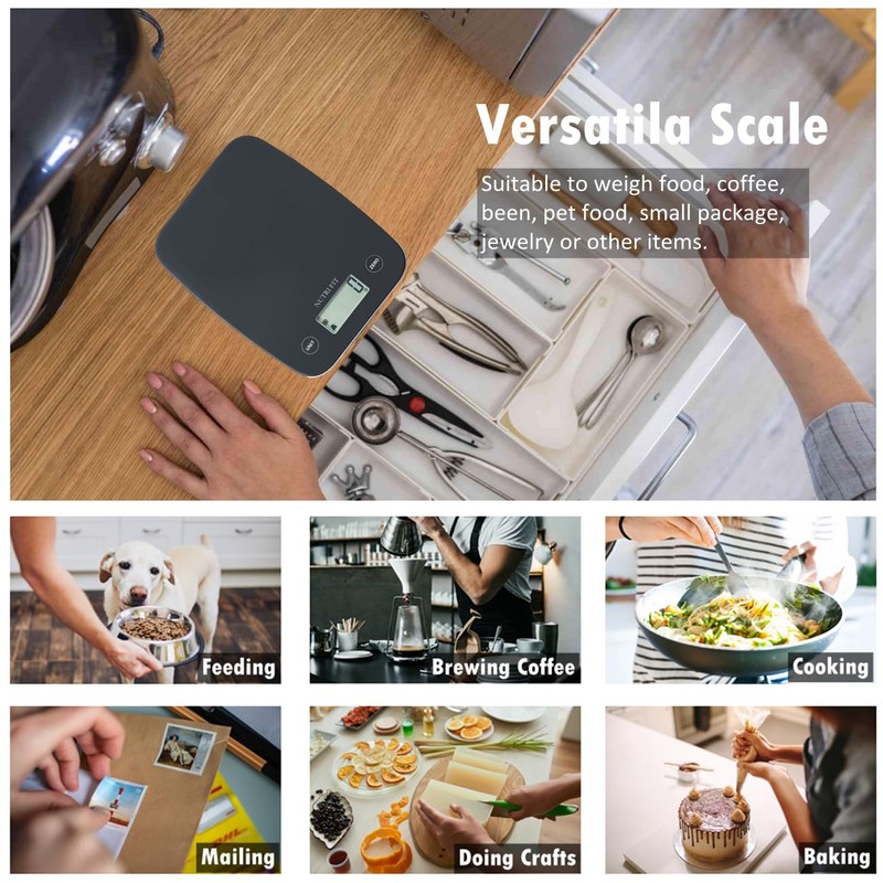 NUTRI FIT Digital Food Scale, 11lb Kitchen Scale Digital Weight,