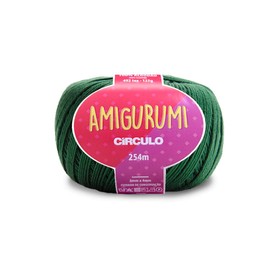 Circulo Amigurumi Yarn, 100% Mercerized Brazilian Virgin Cotton - Cotton Yarn for Crocheting and Knitting, Soft Yarn, Green Yarn Art - Sport Weight Yarn, 4.4 oz, 278 yds - Color 5398 - Moss