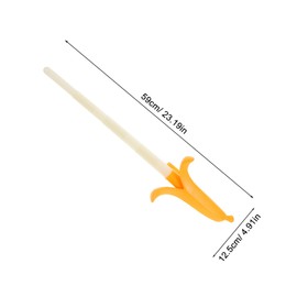 Totority Plastic Banana Plastic Sword Retractable Sword for Action Figures Ninja Sword for Play Swords for Telescopic Banana Swords Fake Sword Yellow
