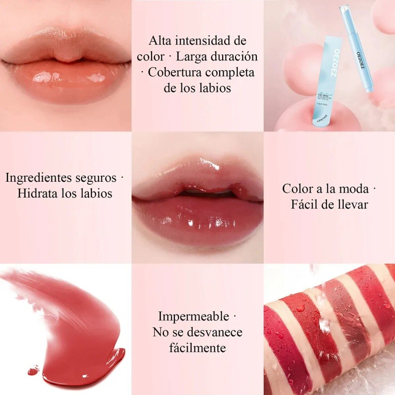 Labial Brillo De Prensa Lápiz Gloss Maquillaje