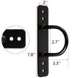 Lyellfe 2 Pack Battle Rope Anchor, Wall Ceiling Mount Bracket for Suspension Strap, Body Weight Strength Training Systems, Heavy Duty Hammock Hanging Kit for Battle Rope, Yoga and Gymnastic Rings