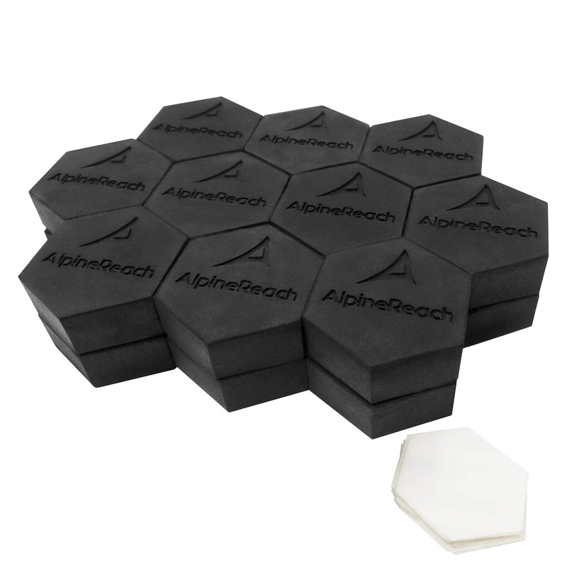 AlpineReach Extra Heavy Duty Pot Feet Risers 12 Pack Hexagons