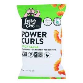 UD_Lesser Evil Power Curls Case of 12-4 oz Grain Snacks No-Cheese Cheesiness