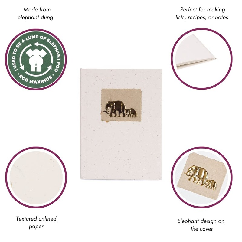 Elephant Dung Notebook | Handmade, Fair Trade & Eco Friendly