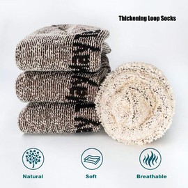 Time May Tell Mens Merino Wool Hiking Cushion Socks Pack (2Brown,Light grey,Dark grey(4 pairs), US Size 5~9)