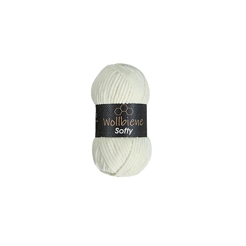 Wollbiene Softy 100 g Chenille Wool for Crocheting Knitting Wool,