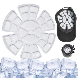 Hat, Cooling Hat, Pad, Cooling Sensation, Helmet, Cooling Goods, PCM Ice Cap Mat, Heatstroke Prevention, Hat, Cooling, Repeated Use, Cold Pack in Hat, For Work or School, Hiking, Golf, Mountain