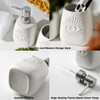 GIRLUFO White Bathroom Accessory Set of 2-Toothbrush Holder and Ceramic
