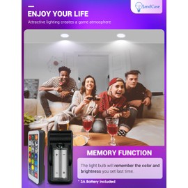 JandCase BR30 Color Changing Flood Lights, RGB+Warm+Cool White LED Recessed Light Bulb, 12W(100W Equivalent), 1050lm, Remote Control, Dimmable Multi-color Can Light Bulbs for Ceiling, E26 Base, 6 Pack