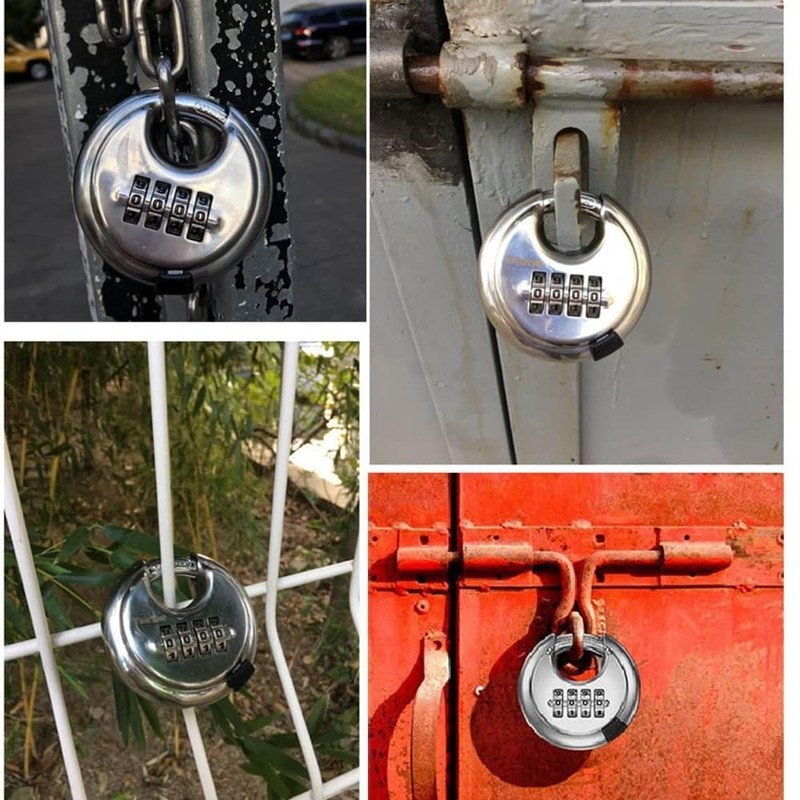 Fixinus Combination Lock Padlock with Combination Code Numbers 4 Digits