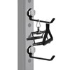 LHERUT 4PCS Squat Rack Storage Hook Attachments Barbell Bar Rack