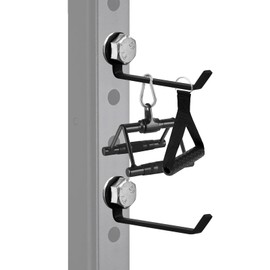 LHERUT 4PCS Squat Rack Storage Hook Attachments Barbell Bar Rack Storage Holder Power Rack Storage Accessories Weight Rack Mount Barbell Holder Gym Organization Resistance Band Hook
