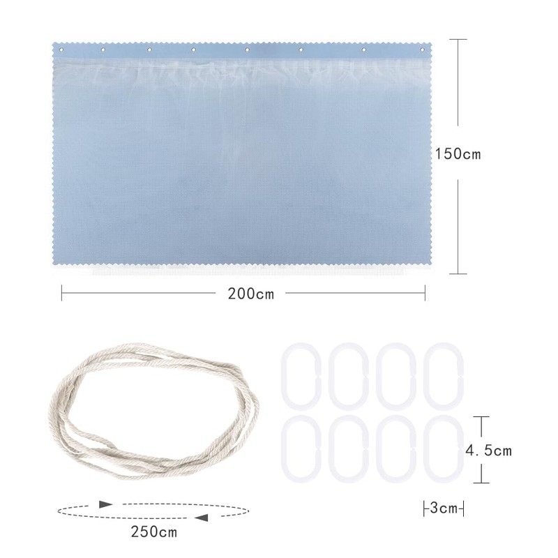 SIQITECHUK Bunk Bed Bottom Curtains Mid-Sleeper Tent Canopy Blackout Bed
