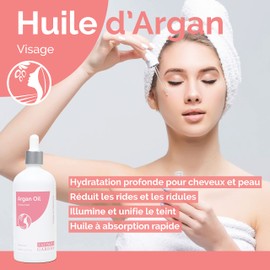 Fatima's Garden Argan Oil Of Morocco Certified 100% Organic By Ecocert And Usda, Moisturizer For Face, Hair, Body, Nails, Cold-Pressed| For Soft, Shiny & Clear Skin, Strong Hair 1.7 Fl Oz/ 50 Ml