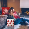 Christmas Decorations Pillow Covers 4 Pack, Christmas Tree Snowflake Reindeer