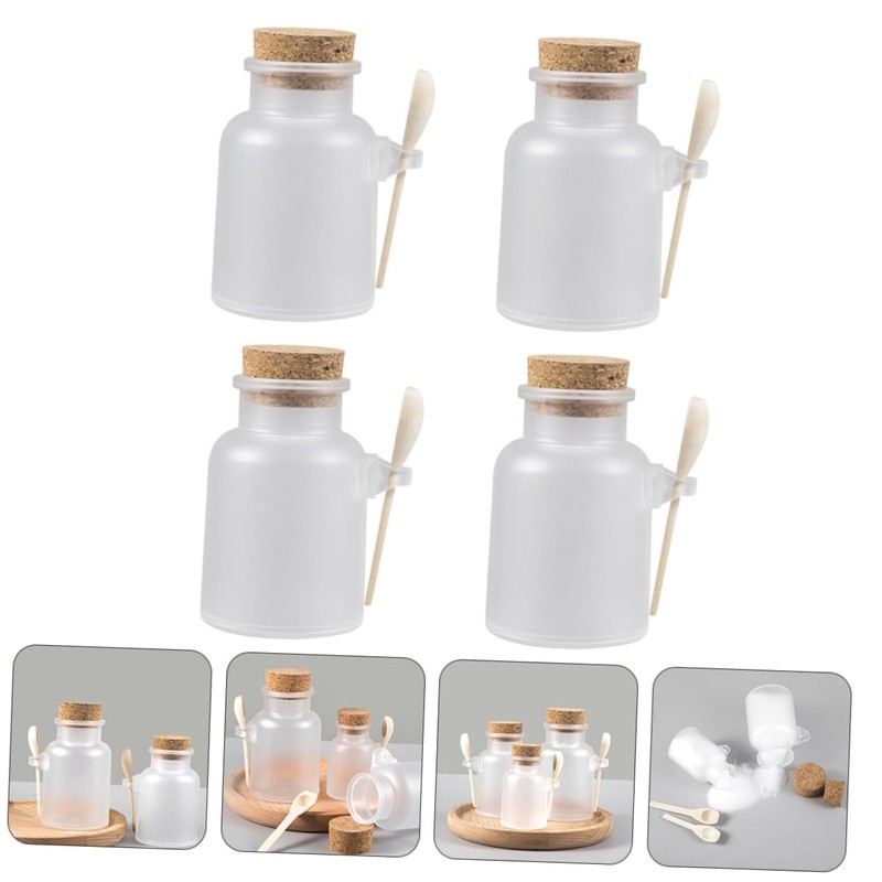 FOMIYES 4sets Sub-packaging Bottles for Bath Salt Cosmetic Leakproof Storage