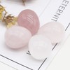 QSLLER 10PCS Egg Statue Natural Stone Decoracion Rose Quartz Amethyst