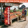 Buryeah 2 Sets Tomatoes Feather Flag Kit 7ft Tomatoes Fruit