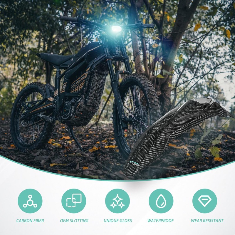 Funparts Carbon Fiber Front Fender Mudguard for Talaria Sting MX3