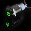 E Support 16mm 12V Car Motor Green LED Light Power
