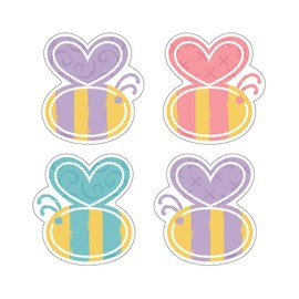 Garden Bees Mini Accents Variety Pack by Trend, 36 ct. of Creative tagboard Decorative Cutout Pieces
