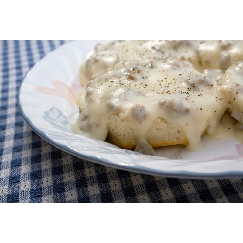 Premium Country Ham, Smoked Country Sausage, Biscuits and Gravy