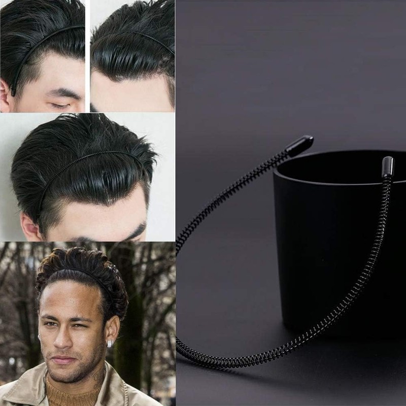 Men's Headband for Women, Painless, Protective Rubber Included, Set B