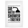 artboxONE Poster Typography Save Water Shower Together Funny Bathroom Signs,
