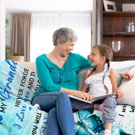 Granddaughter Gifts from Grandma, Gifts for Granddaughter, Birthday Gifts from Nana Grandpa, Christmas Thanksgiving Graduation Gifts for Granddaughter, to My Granddaughter Throw Blanket 50" X 60"