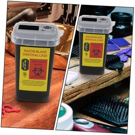 TOVINANNA Barbershop Blades Box Razor Blade Dispenser Box Razor Disposal Container