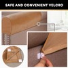 Real Velevt Stretch Armrest Covers Anti-Slip Furniture Protector Soft Velvet