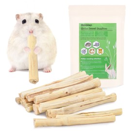 Bissap 145g/0.3Ib Sweet Bamboo Chew Sticks for Rabbits, Bunny Chew Sticks for Rabbits Hamster Chinchilla Guinea Pigs Rabbit Small Animals Natural Treats Teeth Grinding Chew Toys
