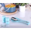 Blue Ceramic Spoon Rest for Kitchen