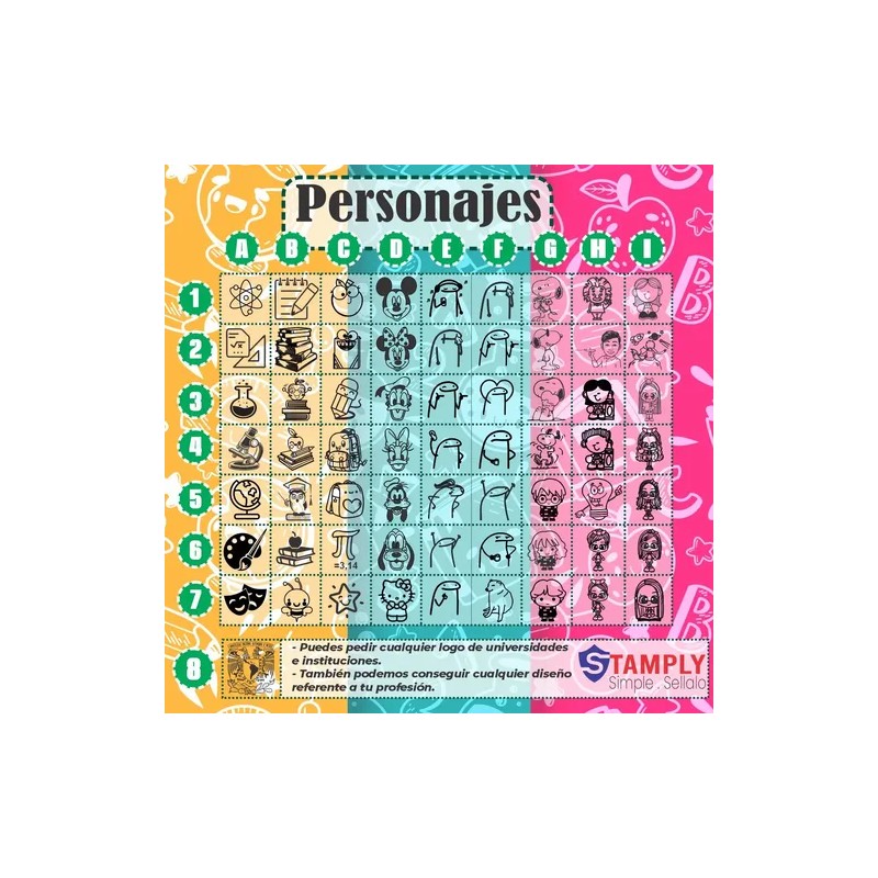 Sello Fechador Personalizado Stamply 4x6cm Maestra Profesor