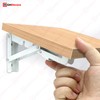 Highdecora Folding Shelf Bracket, 2 Pcs Heavy Duty Foldable Shelf