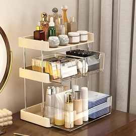 Dile adiós al caos en tu tocador con NAKORNO: Esta innovadora solución de Organizador de Maquillaje de Acrílico Transparente trabaja para maximizar el espacio, mantener