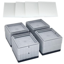 Anti-Vibration Rubber Riser Stand Height 2.2 inches (5.7 cm), Earthquake Resistant, Noise Absorption, Anti-Slip, Prevents Scratches on Floors, 4 Pieces, For Washing Machines, Dryers, Refrigerators,