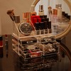Cq acrylic 2 Pack Clear Makeup Storage Organizer,Stackable 5 Drawers